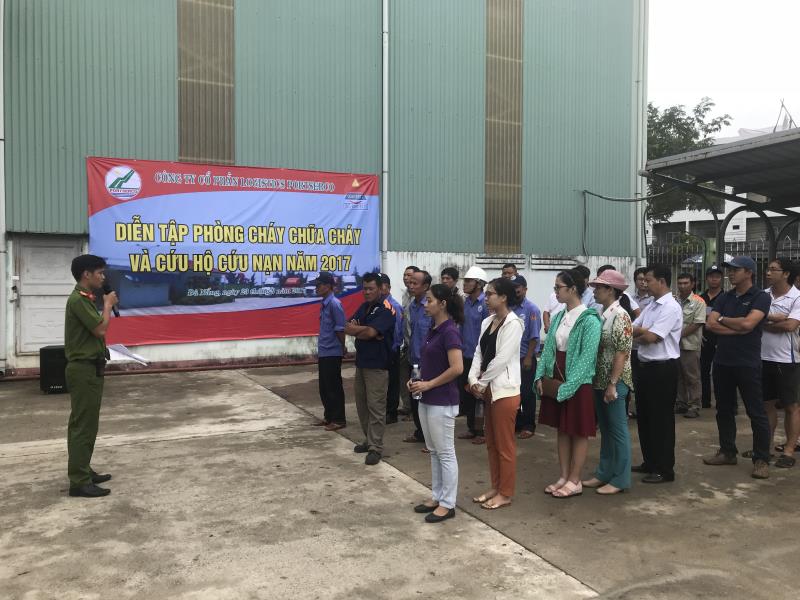 Công ty CP Logistics PORTSERCO diễn tập "Phòng cháy chữa cháy và cứu hộ cứu nạn năm 2017"